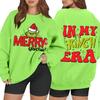 Women's Casual Fashion Long Sleeve Christmas Printed Round Neck Sweatshirt Top