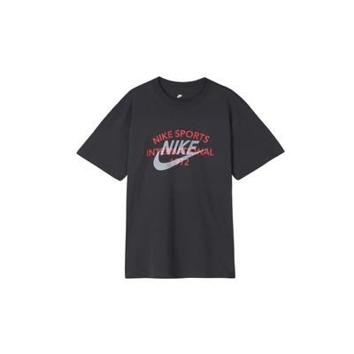 Camiseta Deportiva Híbrida de Manga Corta con Estampado de Logotipo para Hombre Tops Gris DR8007-060