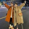 Autumn Winter Thicken Female Warm Long Parka Women Solid Color Loose Puffer Big Pocket Hooded Coat Jackets Outwear