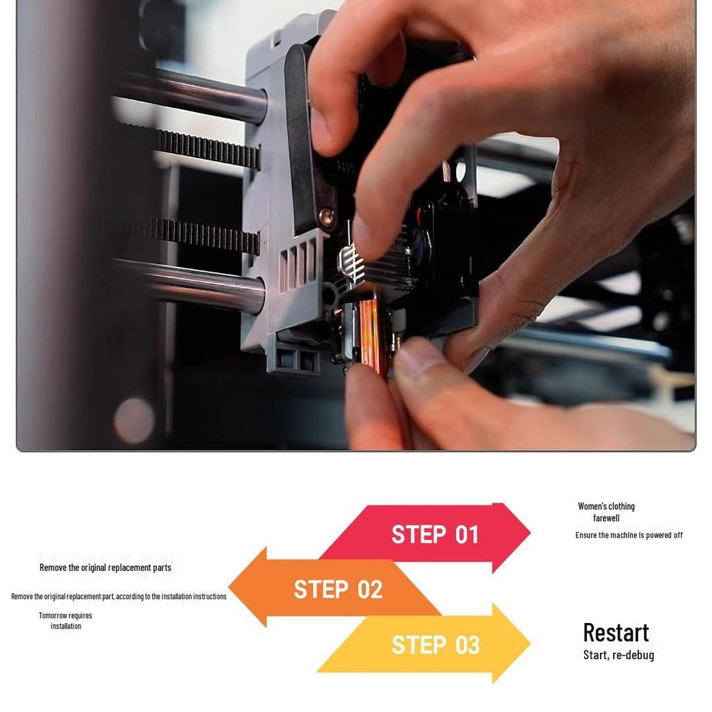 Flash Forge AD5X 3D-Drucker Hotend Extruder Düse Hals Zubehör