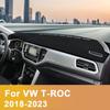 For Volkswagen VW T-ROC T ROC TROC 2018-   Car Dashboard Cover Mat Auto Dash Board Sun Shade Pad Carpets Accessories