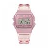 Casio F 91ws 4hdF  F 91ws 4  Digital Square Vintage Retro Clear Public Pu Watch