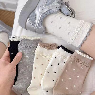 Socks, Socks, Autumn Lace, College Style, Sweet Piles, Socks, Ballet Style, Idea Gauze Socks