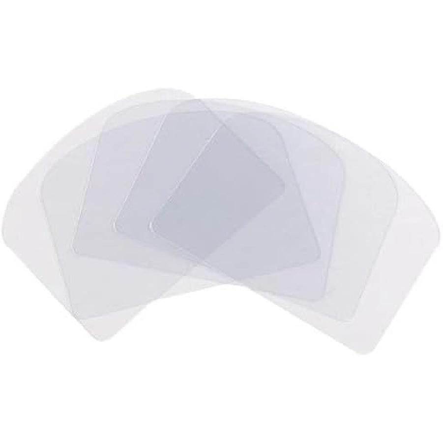 5 Pcs Transparent Transparent Cake Cream Scraper, Flexible Plastic Cake Scraper, Decorating Clear Icing Smoother for Cake Decoration Sculpting &
