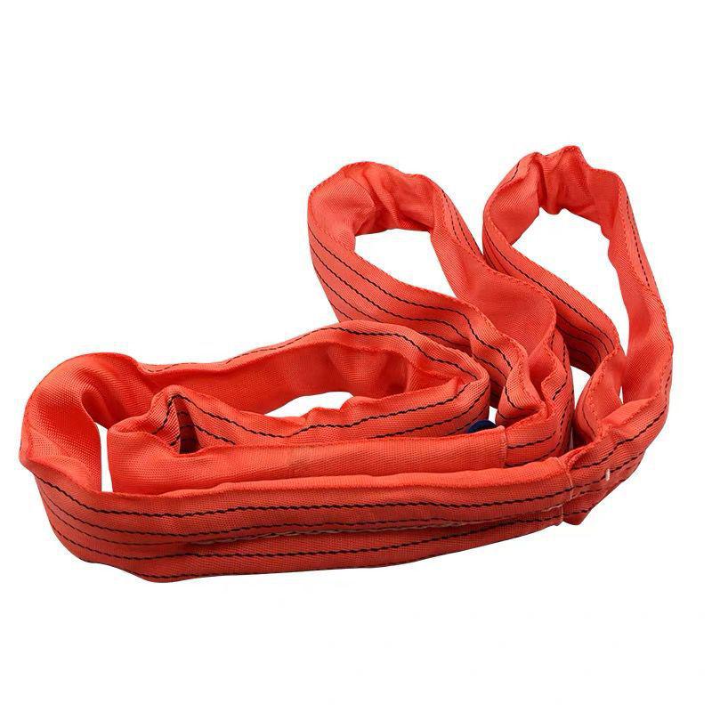 Heavy-Duty Double-End Loop Lifting Sling: Thickened Polyester for Overhead Cranes