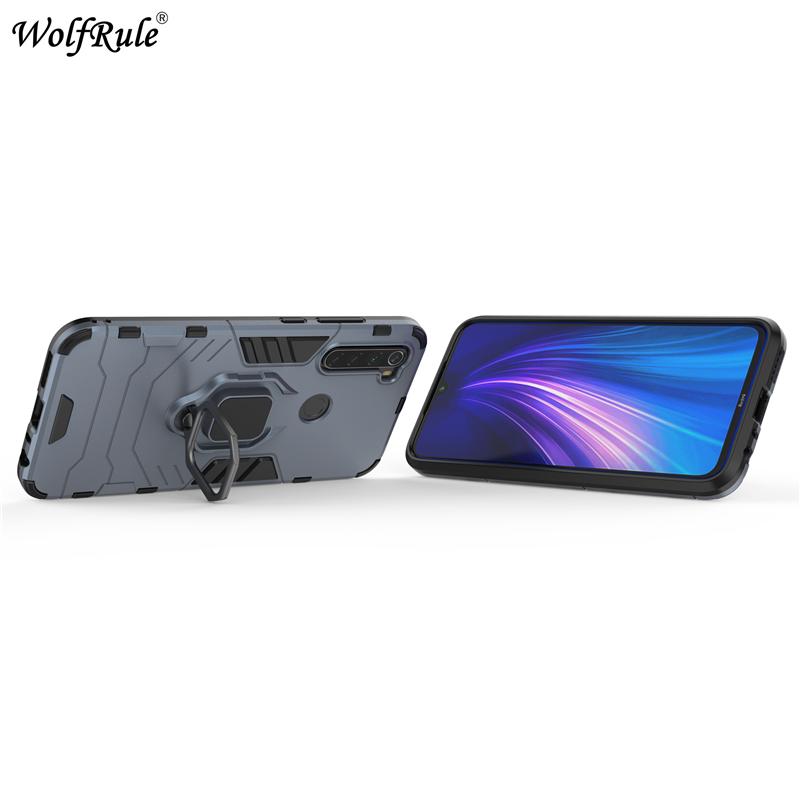 For Redmi Note 8 Cover For Xiaomi Redmi Note 8 2021 Case Hard PC Ring Holder Stand Magnetic Armor Case For Redmi Note 8 Fundas