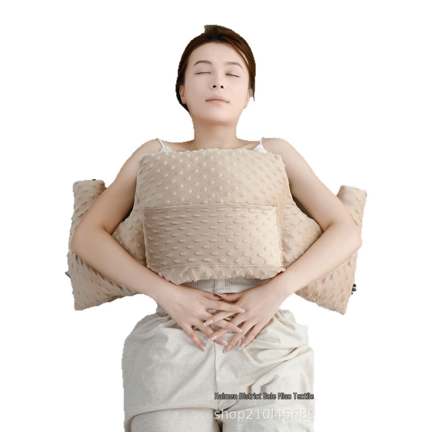 Подушка для восстановления после операции: Поддержка груди, подмышек и живота после мастэктомии и операции Post-op Protective Pillow - Blue