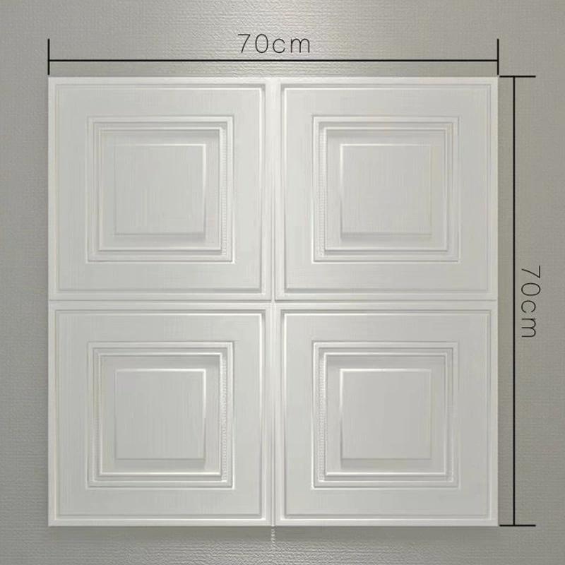3D Tile Brick Wall Sticker Self-adhesive Waterproof Foam Wallpaper 10 Pcs 35x30cm