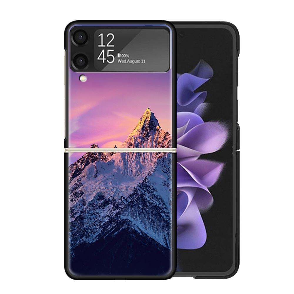 Mountain Peak Forest Cases For Samsung Galaxy Z Flip 4 5 6 7 3 Z Flip7 Flip6 Flip4 Flip5 Flip3 5G Hard Shockproof Fundas Cover G