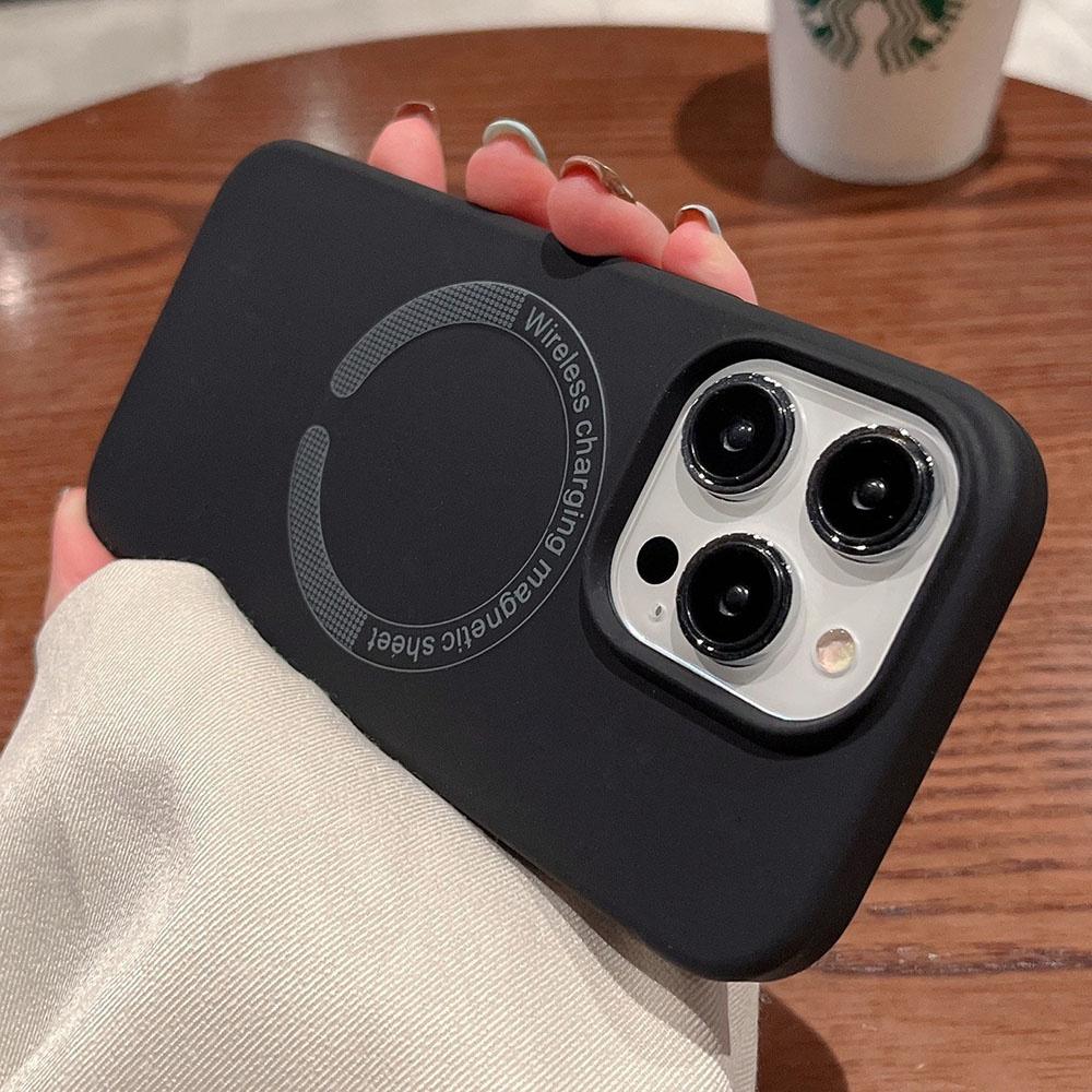For Magsafe Liquid Silicone Phone Cases For iPhone 16 14 12 13 11 15 Pro Max 16 Plus Shoncproof Magnetic Wireless Charge Cover