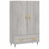 Highboard Grey Sonoma 69.5x31x115 cm Engineered Wood