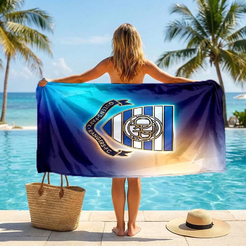 Telo da Spiaggia Calcio Queens Park Rangers Microfibra Morbida Asciugatura Rapida Assorbente per Spiaggia Piscina Viaggio