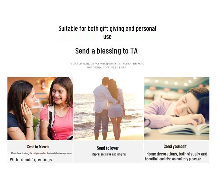 Japanisches handgefertigtes Muschel-Windspiel für Festivaldekoration - Jungen- und Mädchenschlafzimmer, Balkon- und Türschmuck