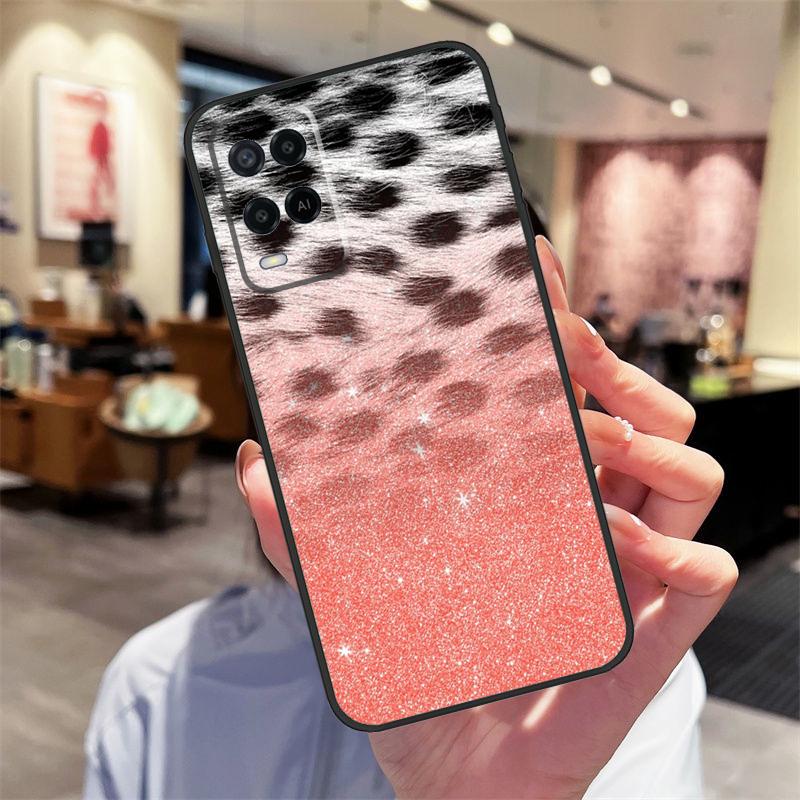 Leopard Print Case For Oppo A17 A77 A80 A40 A60 A98 A78 A18 A38 A58 A16 A76 A96 A74 A94 A54 A57S A15 Cover