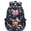 Cute Cartoon Character Print Backpack Girls School Use Large Capacity Nylon Student Bag With Padded Curved Straps