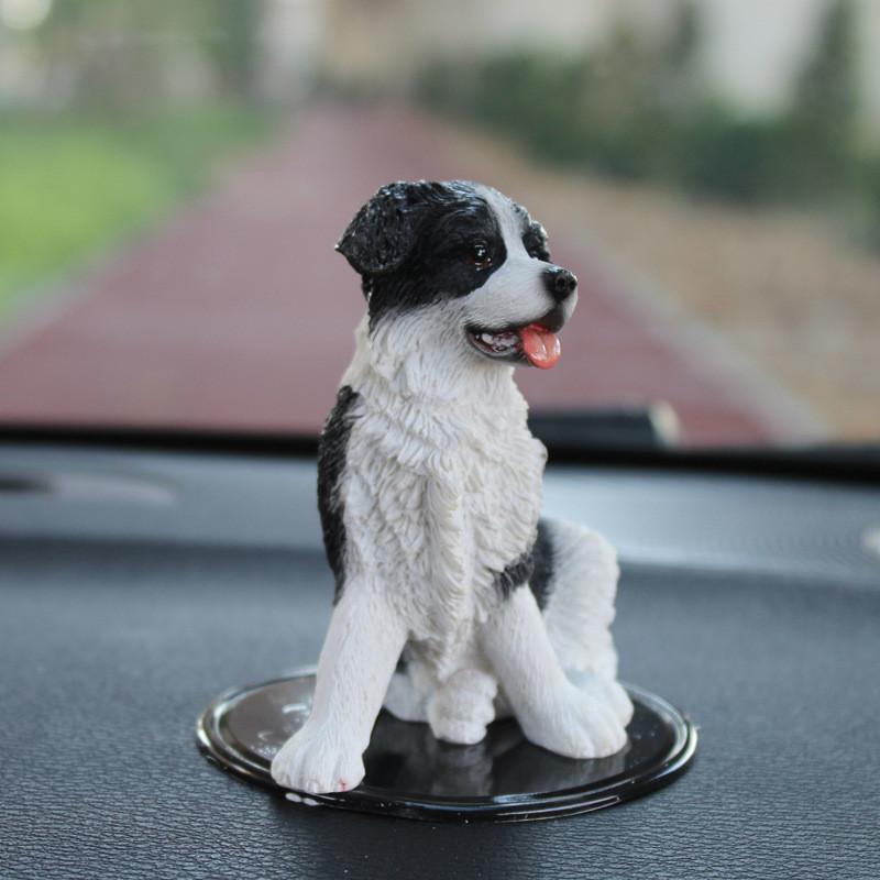 Simulated Dog Shepherd Resin Model Tabletop Figurine Micro Decoration Landscape