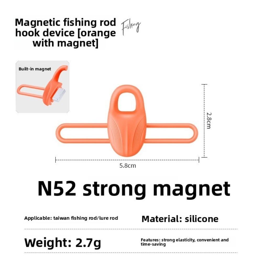 Lightweight High Elastic Silicone Bait Hook Holder Non-slip Lure Holder  Hook Organization