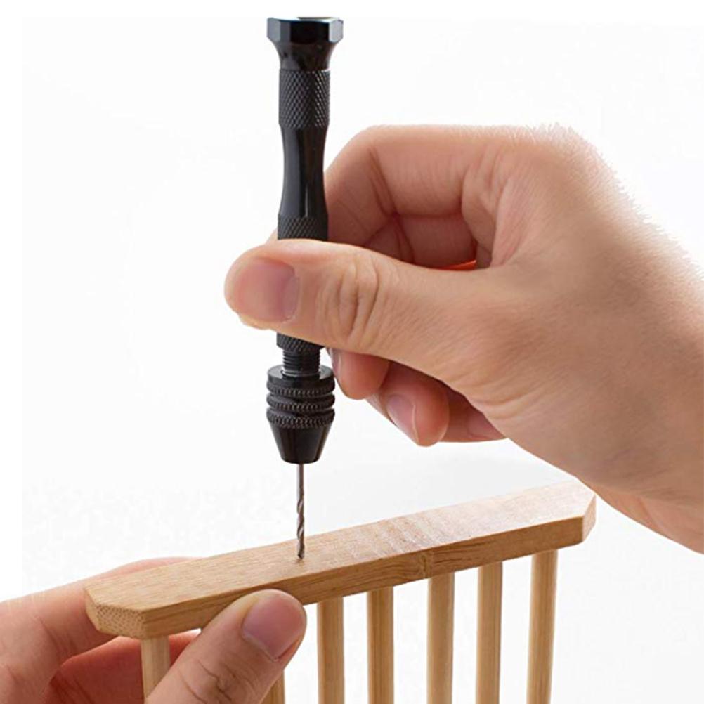 Handbohrer-Set Stiftkloben mit Mini-Spiralbohrern für DIY-Schmuckherstellung Mehrzweck-Rotationswerkzeug