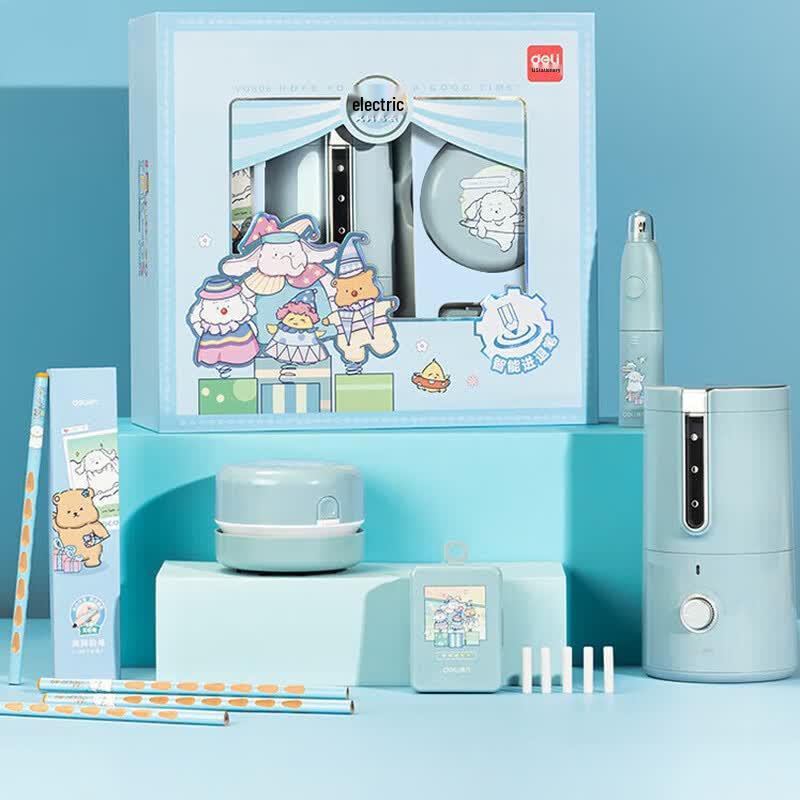 Deli Student Automatic Electric Stationery Set