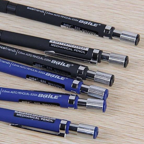 1 Stück 2,0 mm schwarzer Minenhalter, Ausarbeitung, Zeichnung, Studium, Schreibwaren, Druckbleistift