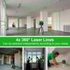 16 Line Laser Level Green Laser Level Line 4D Self-Leveling 360 Horizontal Vertical Cross Super Powerful Laser Level Remote Control 4000mAh Battery