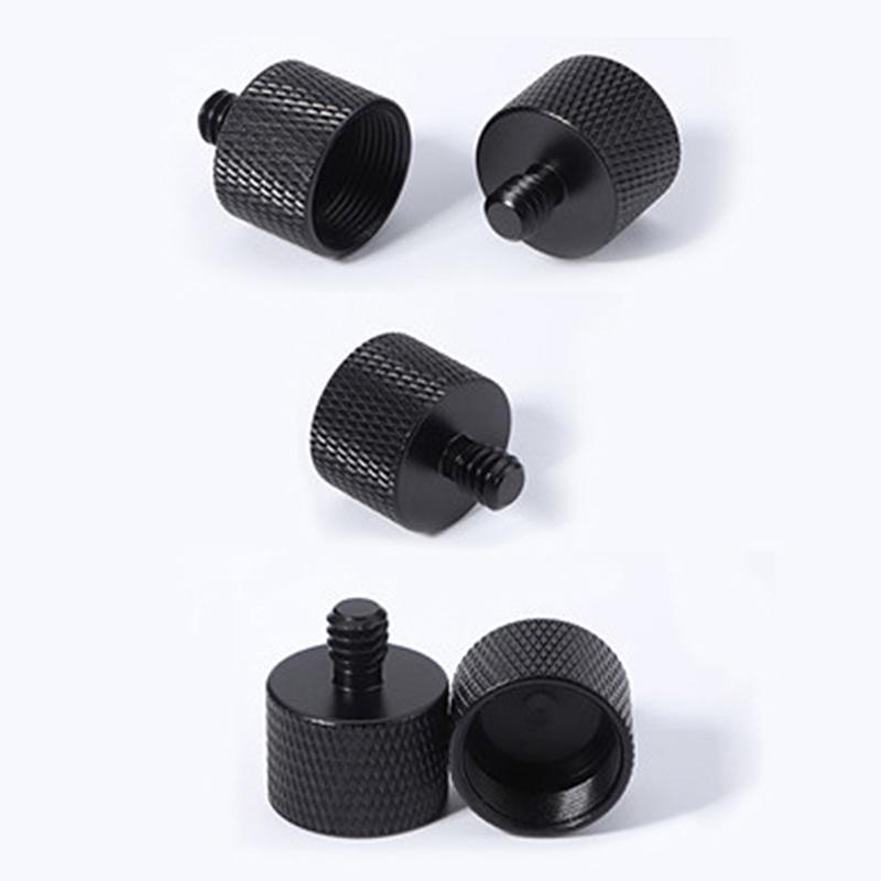 Metall Live-Übertragungsgeräte Mikrofonständer-Adapter 5/8 auf 1/4 Mikrofon-Konvertierungsschrauben-Adapter Aluminiumlegierung Stativhalterungsadapter