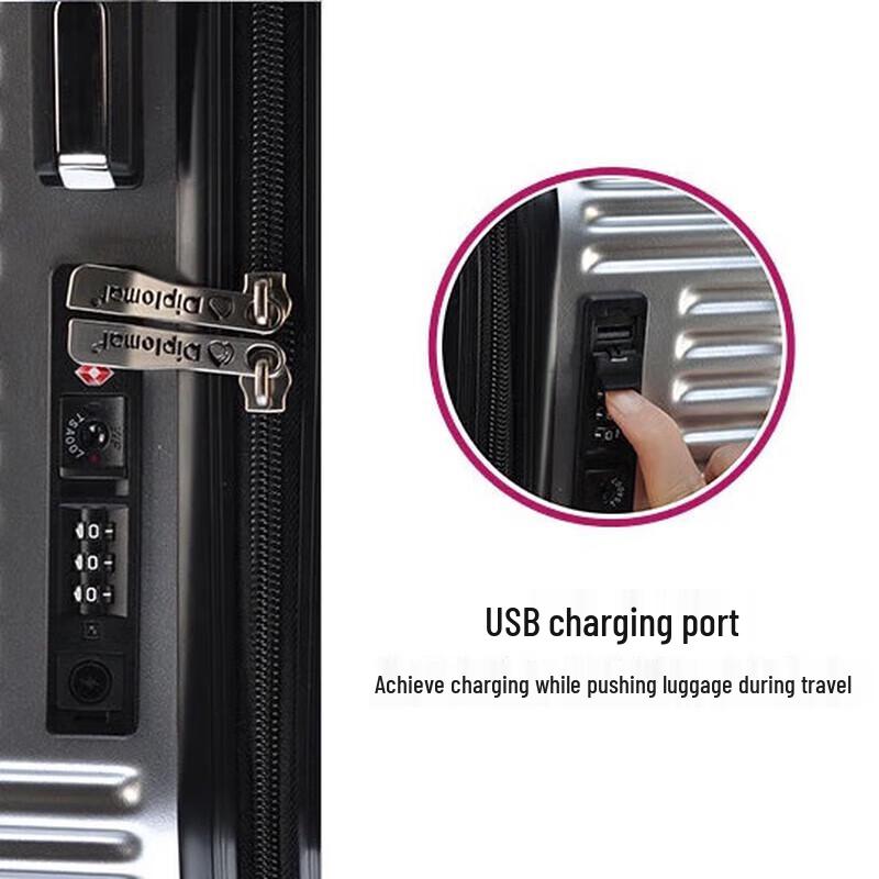 Diplomat DS-1302 Hardside Spinner Suitcase 20 inch