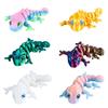 3D-gedrucktes Chamäleon-Echsen-Spielzeug - Gelenkige flexible Gelenke, Stressabbau Fidget-Spielzeug, Coole Schreibtischdekoration für Zuhause & Büro