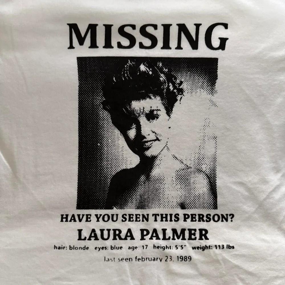 

Twin Peaks Laura Palmer #039missing#039 Tshirt David Lynch 90s tee NH26298 Unisex T-Shirt M