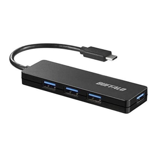 BSH4U120C1BK USB 10cm (Black) 4-Port Hub,