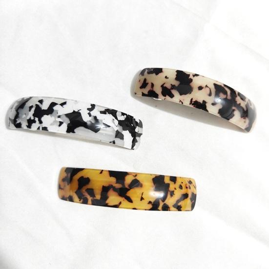 Hairpin Wide-Edge Arc Design Smooth Hair Styling Spring Hair Clip Lightweight Decorative Hair Accessory