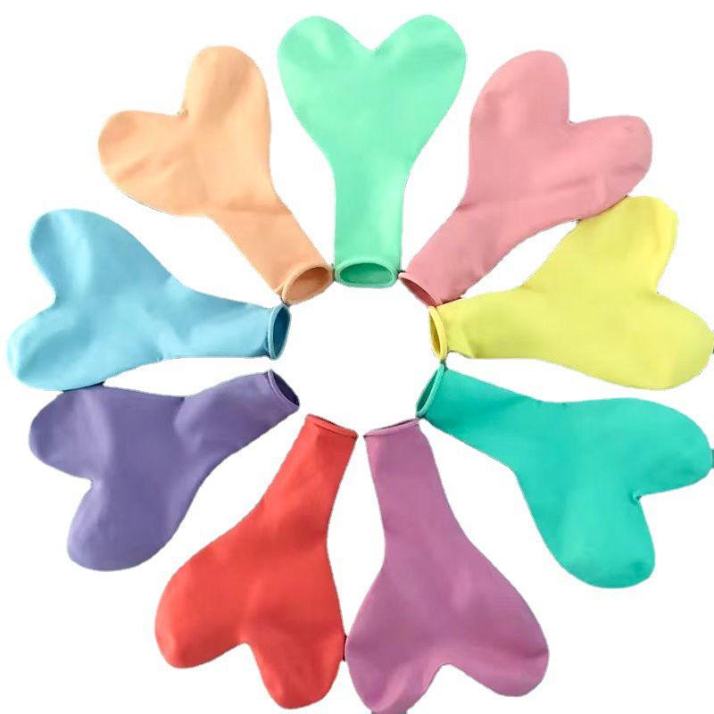 Heart-Shaped Thickened Macaron Balloons 2.2g for Weddings, Birthdays, Holidays, and Party Decorations
