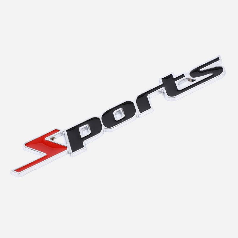 Auto Metal SPORT Premium Car Side Fender Rear Trunk Emblem Badge Decal Car Sticker 3D
