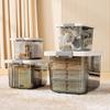 Jiadu Transparent Storage Box for Home And Car Use, Small Organizer Box for Clothes, Toys And Miscellaneous Items, Plastic Storage Container
