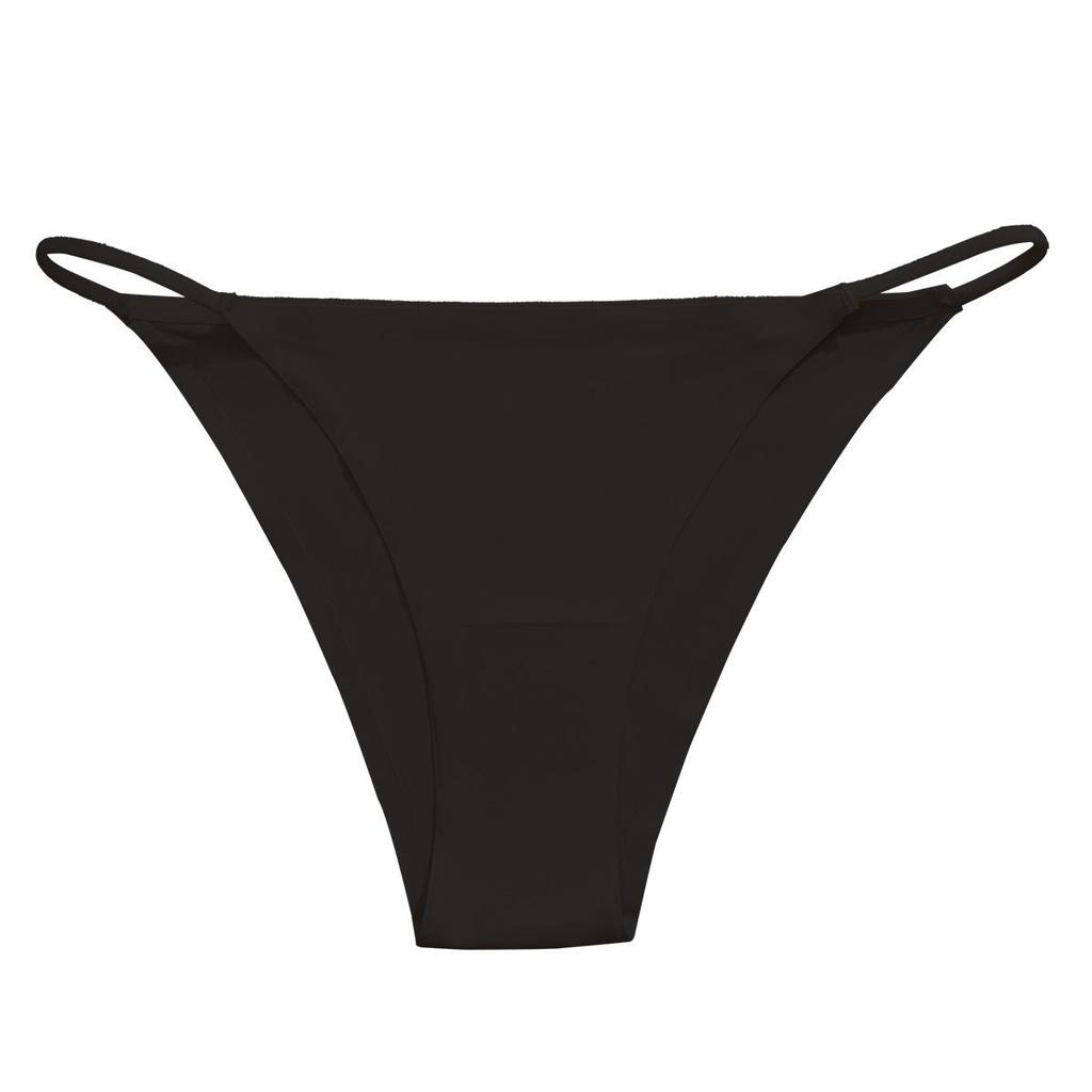 Seamless Low-Waist Ice Silk Thong - Women's Large Size
