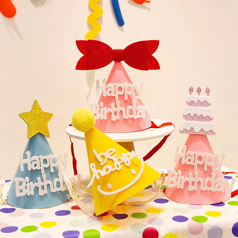 

Stylish Birthday Hats for Kids & Adults: Perfect for Parties, Photos, and Decor Red Polka Dot Smile Birthday Hat