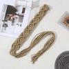 Vintage Bohemian Rope Belt for Women Fashion Handmade Crochet Waist Belt Girl Travel Waistband for Dress Vacation Belt