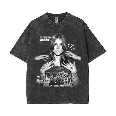 Camiseta Gráfica Vintage Lavada Ethel Cain Preachers Daughter Do You Know This Woman Hombres Mujeres Camiseta Oversize Retro Gótica