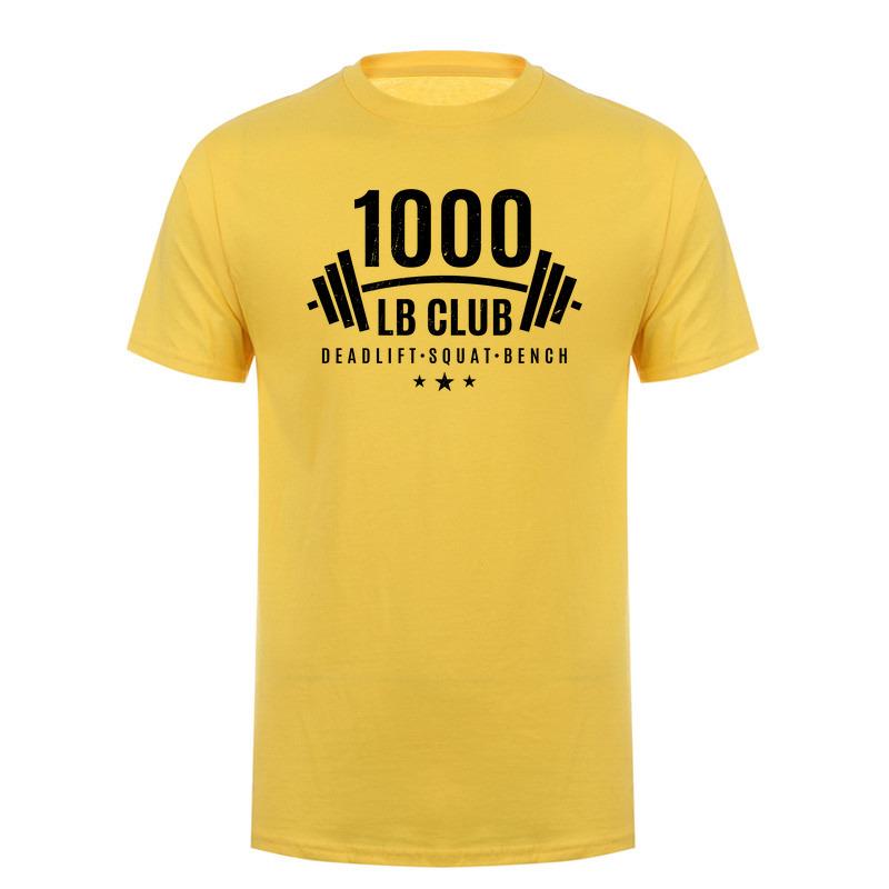 1000 Lb Club Deadlift Squat Bench Weightlifting T Shirt Bodybuilder Gym Fitness Tshirts Da537