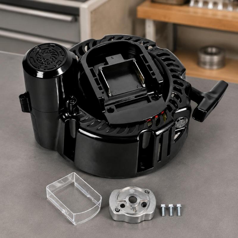 Electric Starter Kit with Slide-In Battery Mount, Push-Button Starting and Manual Pull-Start Function for 168F 170F GX160 GX200