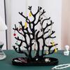 Multi Level Jewelry Tree Organizers Plastic Display Holder For Home Store Decoration Compact Design Easy Assembly Space Saving