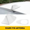 1PCS White Shark Fin Car Roof Antenna Radio FM/AM Signal Aerial Auto Accessories