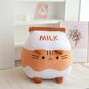 New Cute Cartoon Cat Bottle Plush Toy Kitten Milk Cushion Back Juice Drink Throw Pillow Sofa Decorative Cushion Rest Cushion
