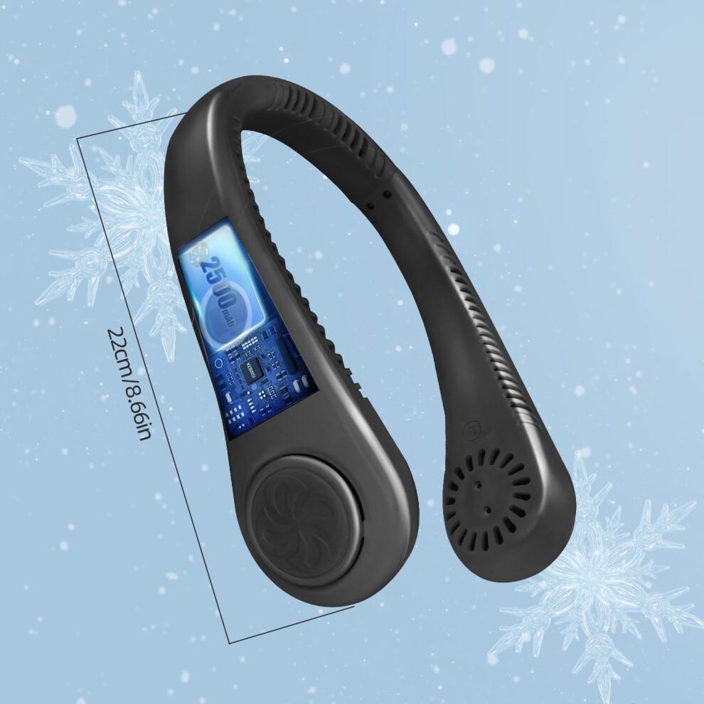 Jsdoin Portable Neck Fan, Neck Fans USB Rechargeable, 5 Speed