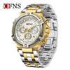 Oufanni Shi Men's Multifunctional Chronograph: Waterproof Quartz Watch with Luminous Strap & Calendar