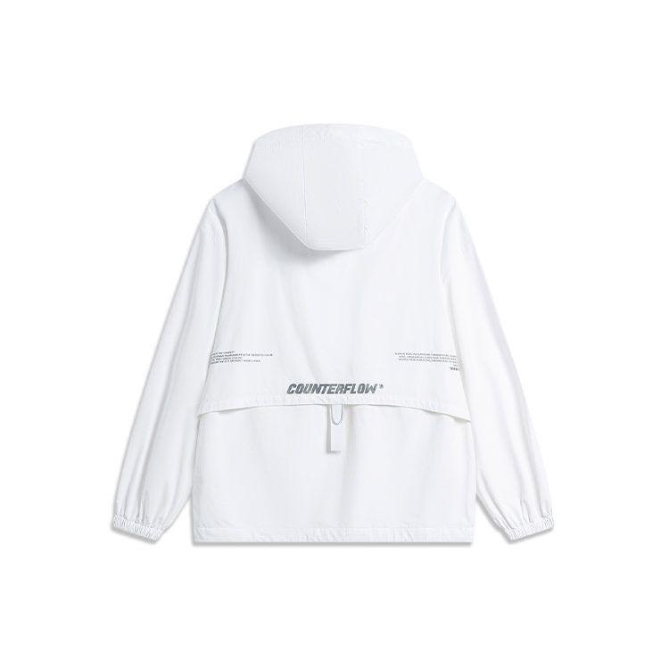 Li Ning CF Ultraviolet Protection UPF 50+ Water-Resistant Lightweight Sun Protection Jacket Women Jacket Standard-White AFDU718-1