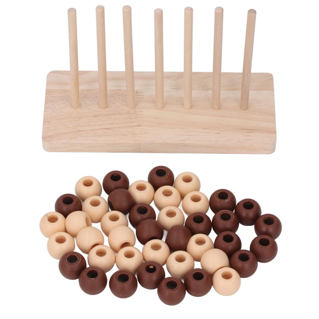 Beaded 3D Table Game Chess Toy 4 Connect Chess Toy Early Educatioal Puzzle Interactive Two Player