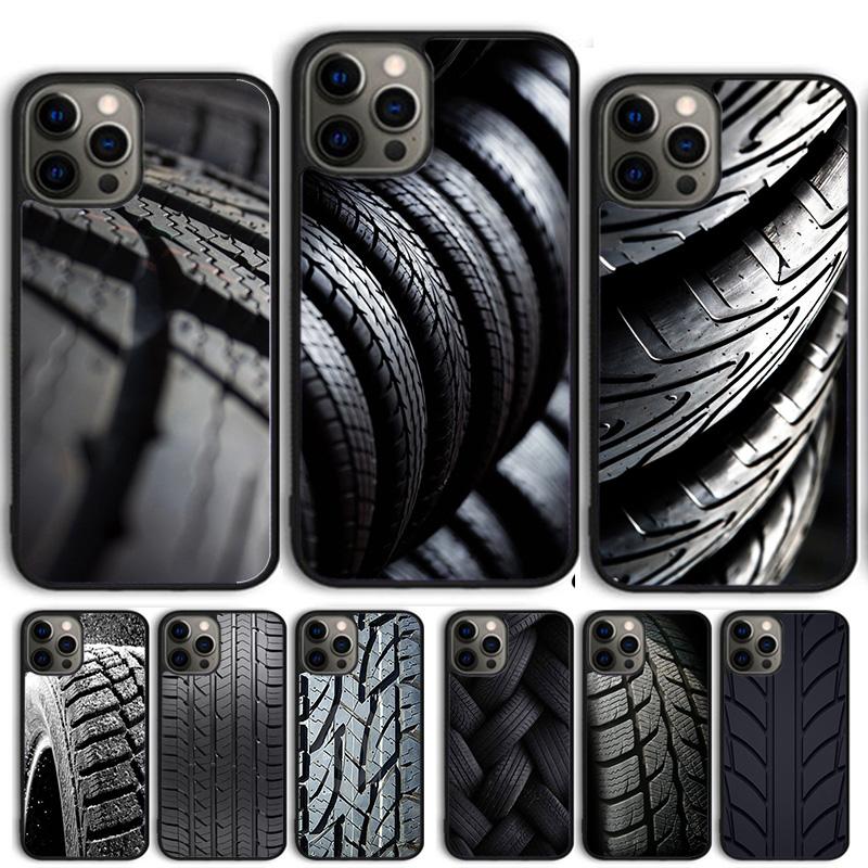 Cool Tire Tread wheel Style Track Phone Case Cover For iPhone 17 Air 15 16 14 13 12 Pro Max 11 Pro Max Plus Coque