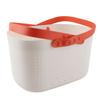 Portable Shower Basket with Ventilation Holes Large Capacity Plastic Portable Storage Basket with Handles for Bathroom