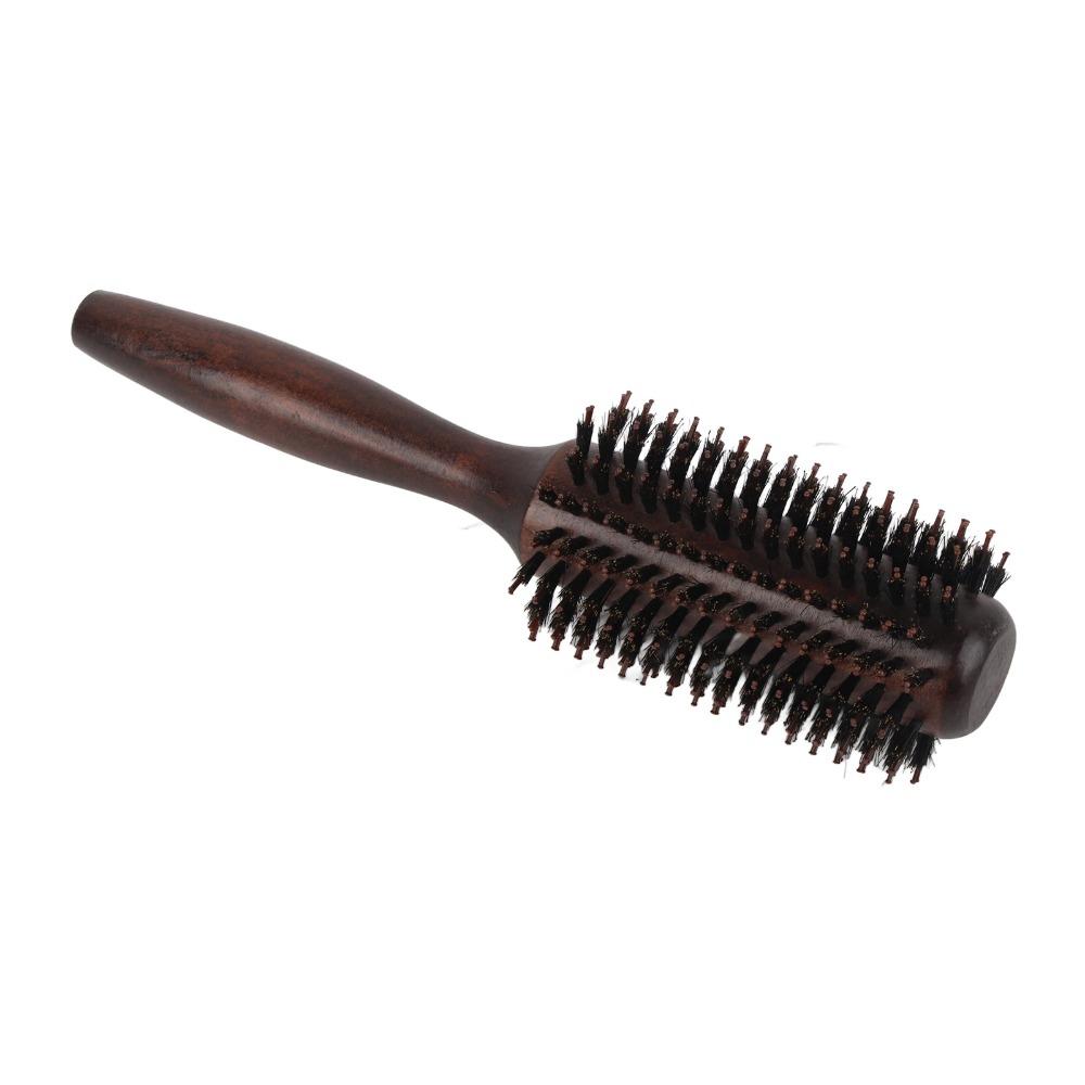 Professional Roller Comb Wooden Handle Hair Brush Hair Care Styling Tool Women Use